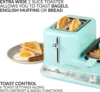 Classic Retro 3-in-1 Breakfast Station, 2-Wide Slot Toaster With Adjustable Toasting Control, Non-Stick Griddle 5