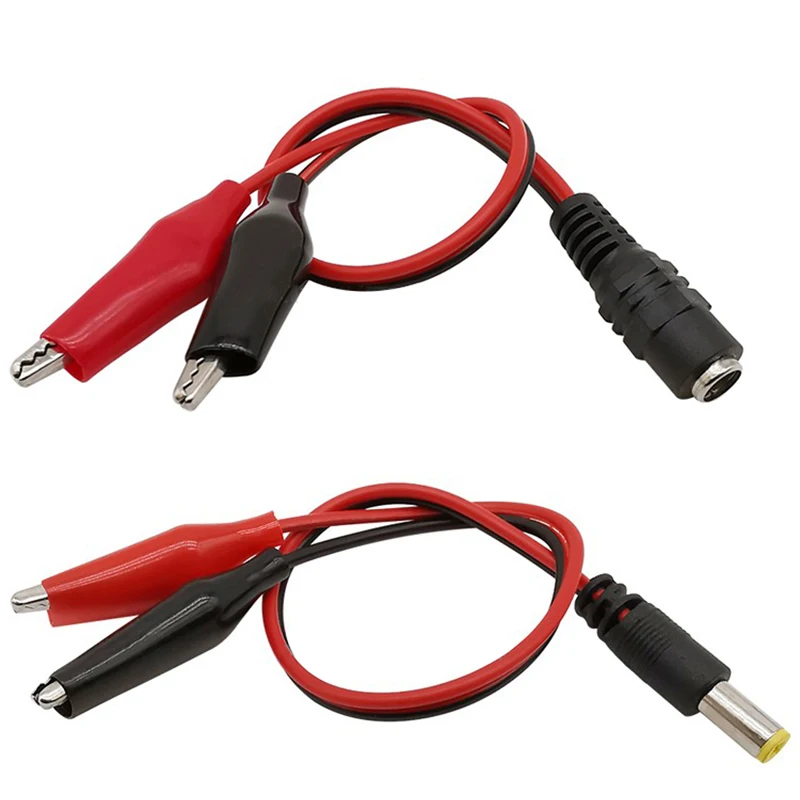 

DC power cord, monitoring camera power connector 12V24V, red and black male wire, female lead wire to crocodile clip wire