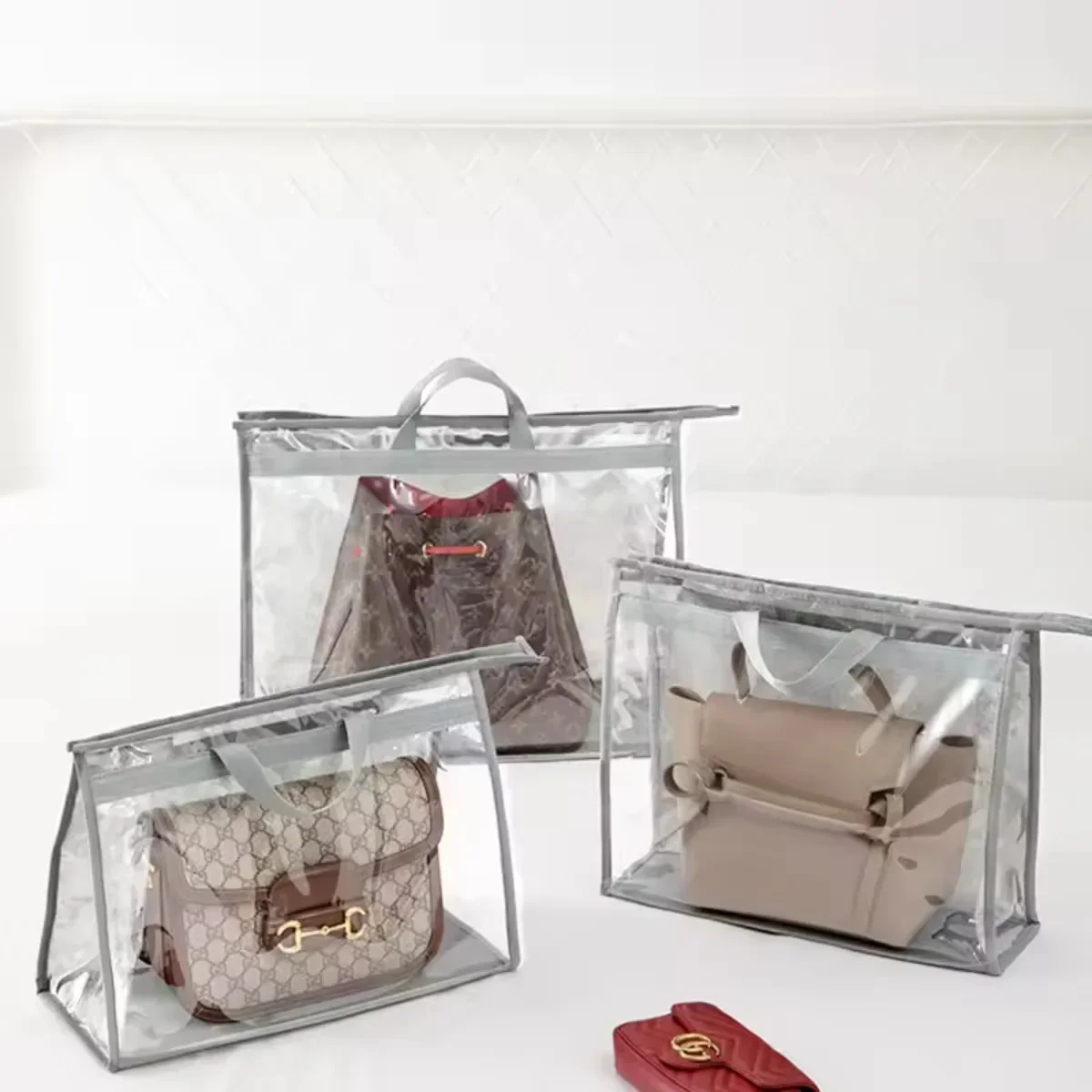 Dust Bags Clear Purse Storage Organizer For Closet