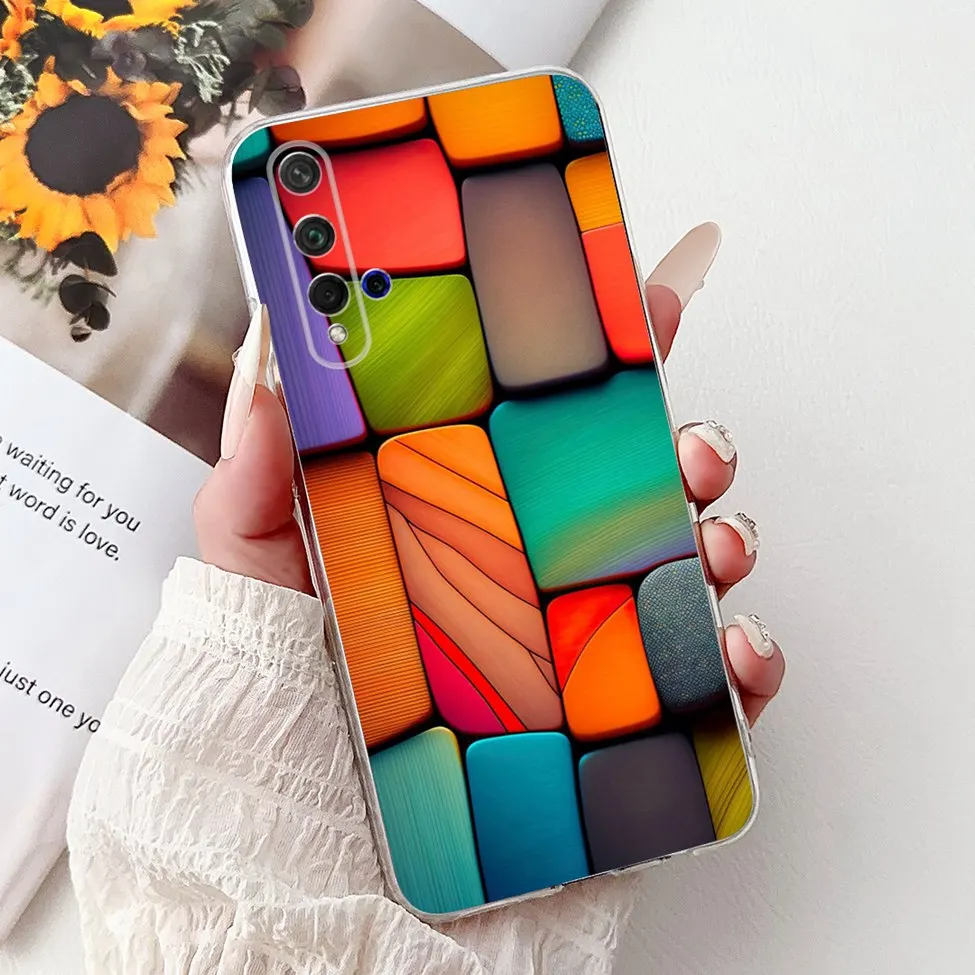 Cute Cat & Floral Design Phone Case for Huawei Honor 20/Nova 5T