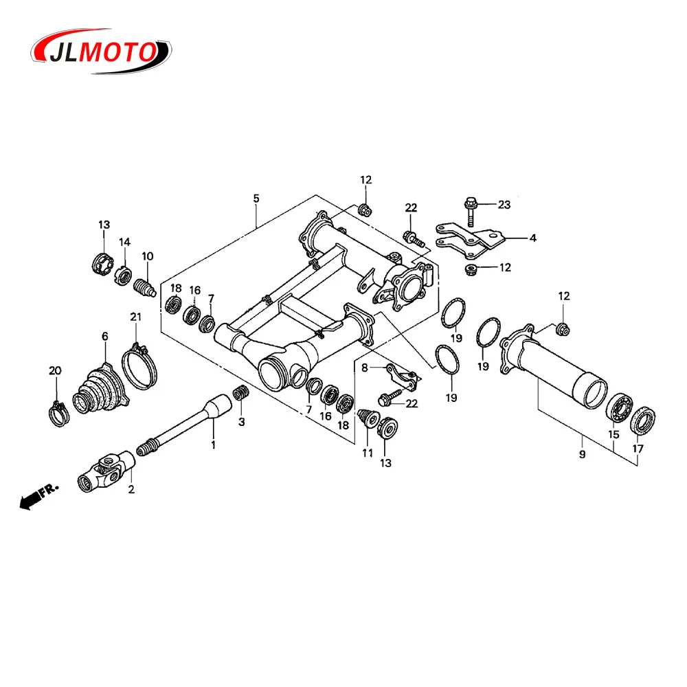 Left Rear Axle Carrier Wheel Bearing & Seal Fit for Honda Quad Bike ATV TRX350 400 420 500 FOURTRAX Foreman Rubicon 4X4 4X2 atv accessories