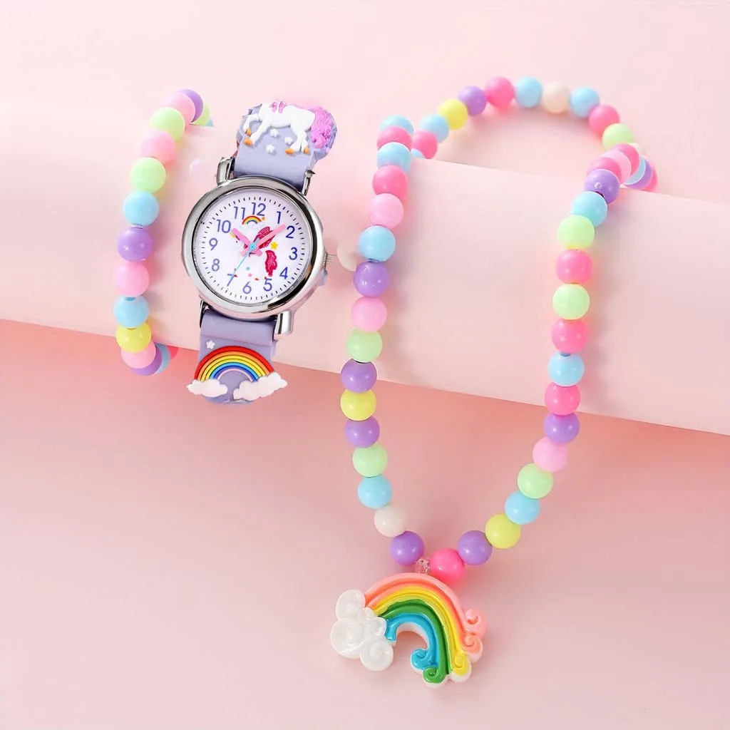 Kegllect New Kids Quartz Watch Cute Fashion Colorful Creativity Silicone Unicorn  Ideal Gift for Gifts 2