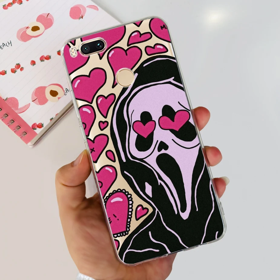 Stylish Painted Clear Silicone Soft Case - Fashionable Protection