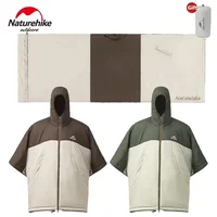 Naturehike New Autumn Spring Sleeping Bag Waterproof Hooded Cloak Oversize Coat Multifunctional Thermal Accessories 2 in 1 1