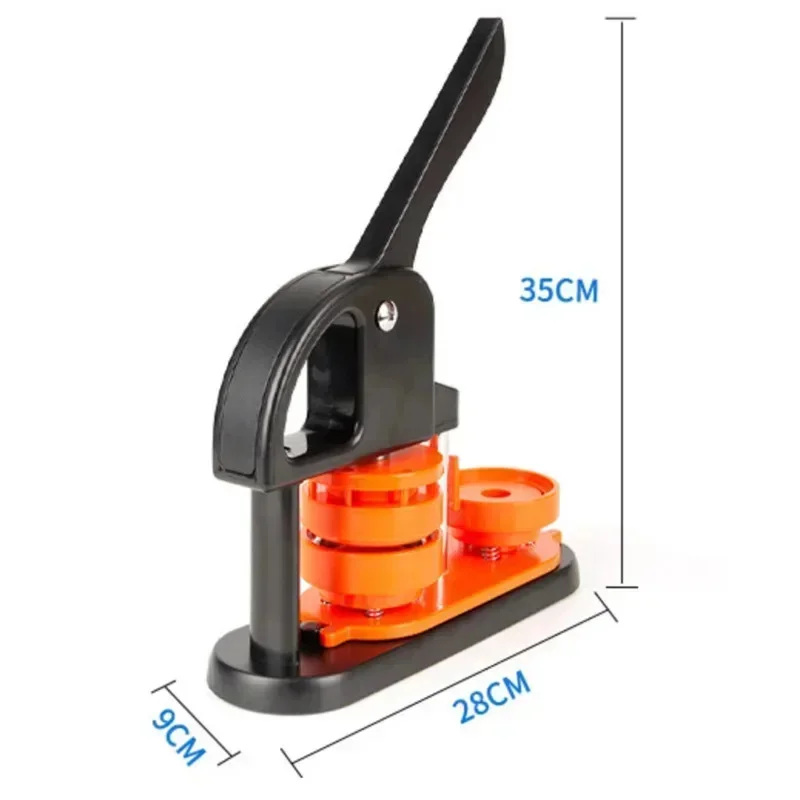25mm 32mm 58mm Manual Emblem Machine DIY Tinplate Homemade Badge Machine ABS Material Rotating Emblem