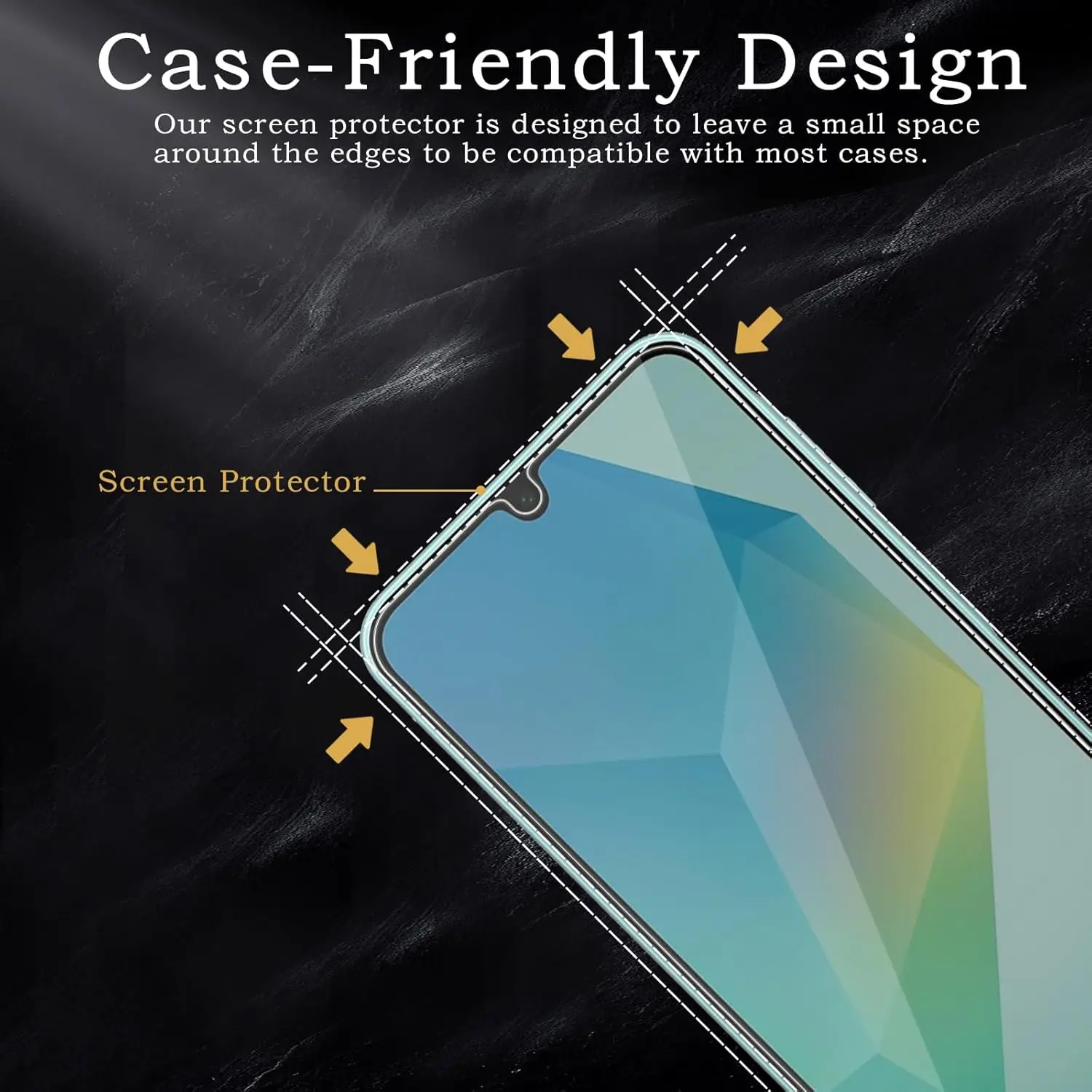 Pellicola proteggi schermo in vetro privacy da 3 pezzi per Samsung Galaxy A16 4G 5G - immagine 4