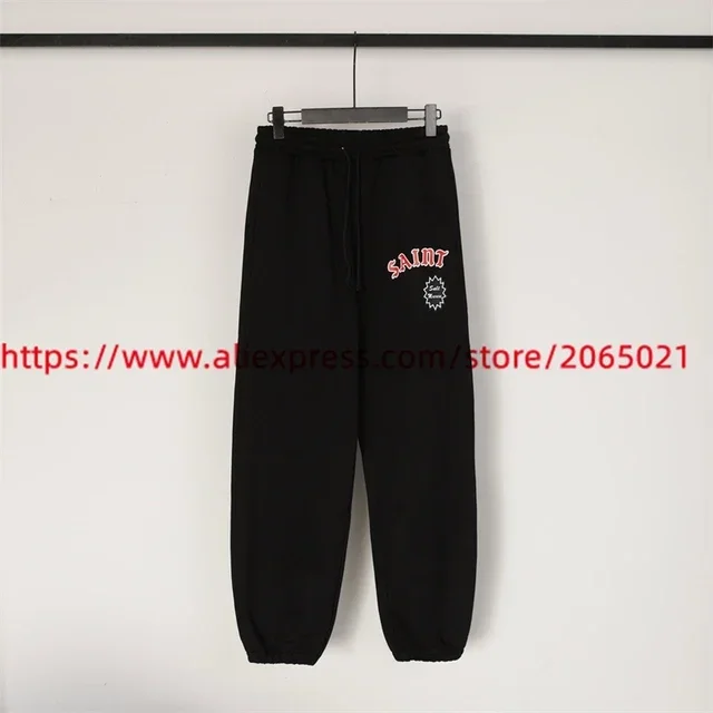 High Quality  Saint Michael Sweatpants Men Women Oversize Jogger Drawstring Pants