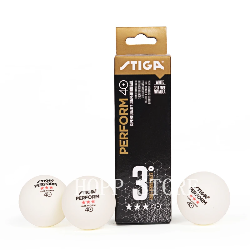 StigaTableTennisBalls3Star40ABSPlasticPolySeamedOriginal