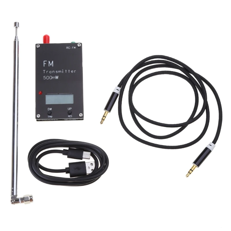 Type C Port 320Transmitter Frequency Stereo Transmitter 500mW 88-108MHz FM Transmitter LCD Screen with Memory DropShipping 2