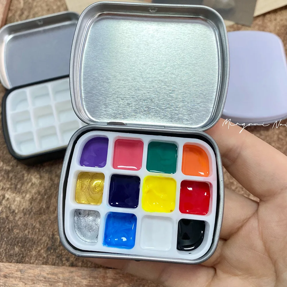 Watercolor Palette Leakproof Waterproof Paint Box Folding Paint Tray for  Watercolor Oil Paint Pigments Acrylic Gouache Painters - AliExpress