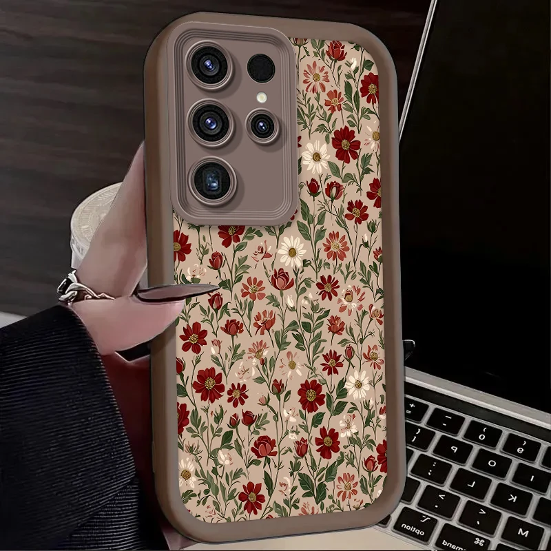 Retro Style Flower Phone Case – Vibrant Floral Design Protective Cover