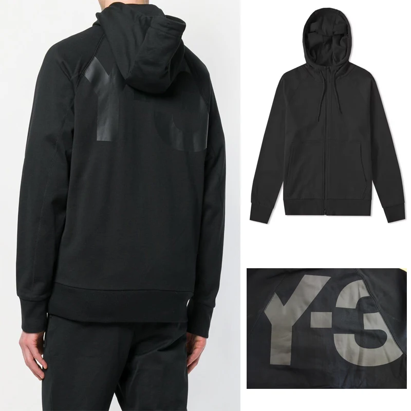

Y-3 Fall/Winter print simple light luxury jacket shirt fashion brand versatile Y3couple outdoor jacket men's hooded zipper shirt