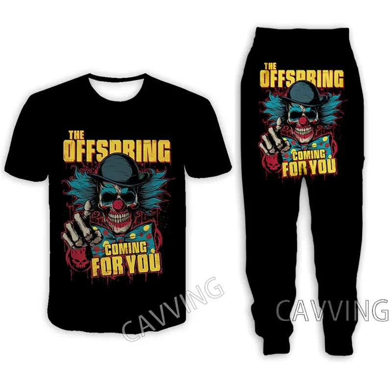 

The Offspring Rock 3D Print Casual T-shirt + Pants Jogging Pants Trousers Suit Clothes Women/ Men's Sets Suit Clothes U01