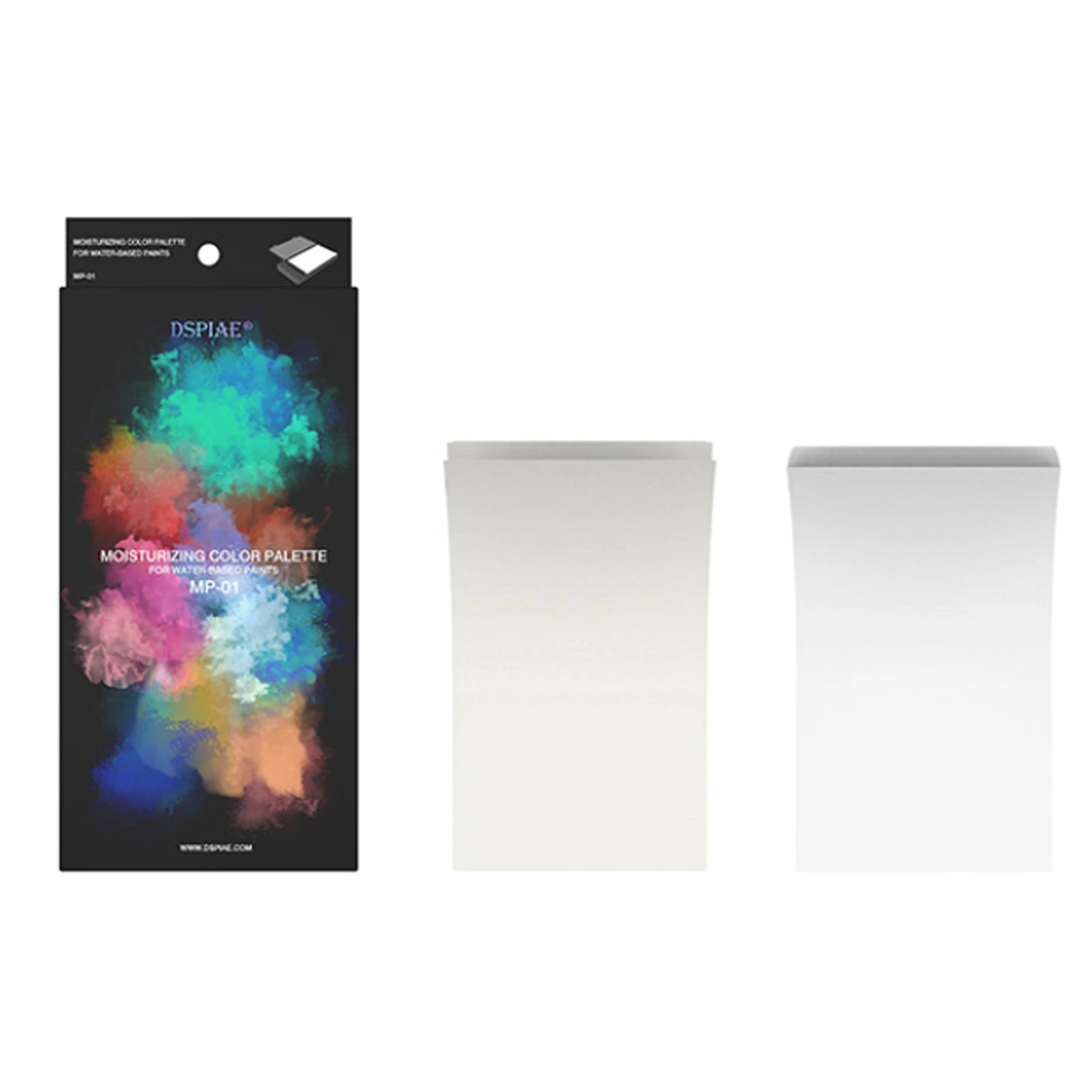 Dspiae MP Hand Coated Model Paint Brush Moisturizing Color Palette for Water-based Paints Water Guiding Paper Palette Paper 5