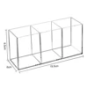 3 Holes Transparent Cosmetic Makeup Acrylic Makeup Brush Tool Storage Box Case Make-up Brush Holder Table Organizer Makeup Tool 2