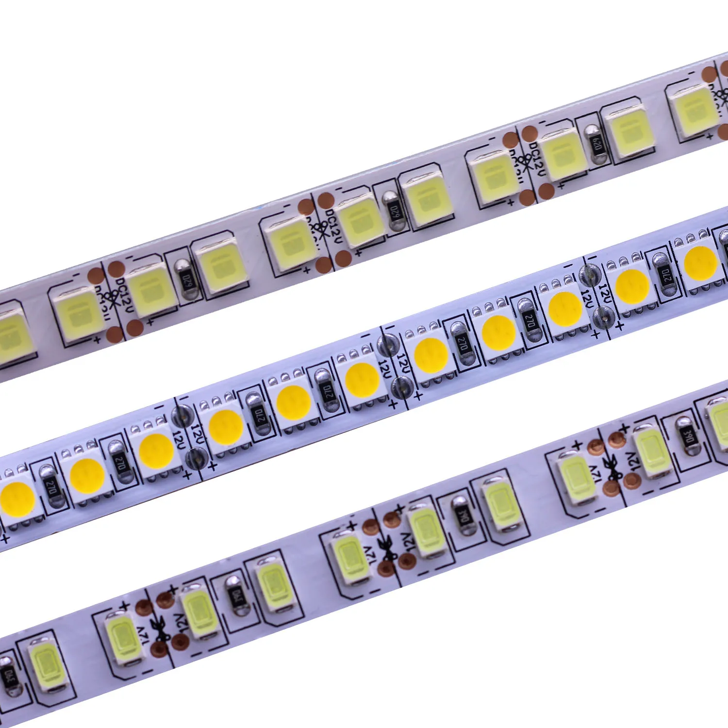 

5M LED Strip Light 5054 5050 SMD 120led 60LED 240LED 2835 5630 12V DC Waterproof Flexible LED Tape for Home Decoration 10 Colors