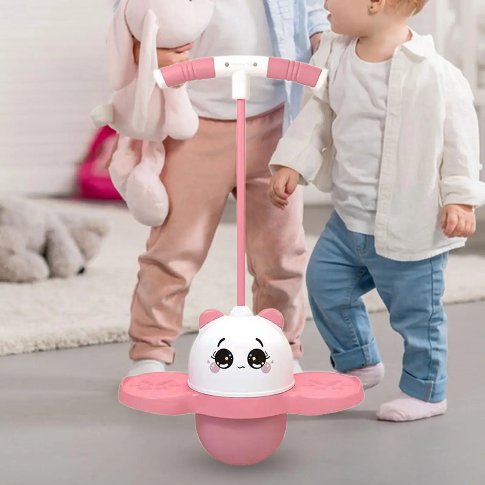 

Pogo Ball with Handle Kids Funny Balance Board for Indoor Sports Playground