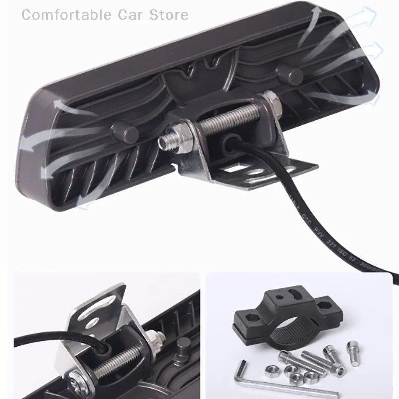 1pc 12v led licht leiste auto arbeits licht weiß flut scheinwerfer fahr nebels chein werfer 24v lampe für 4x4 offroad drl lkw traktor boot – Detail 10