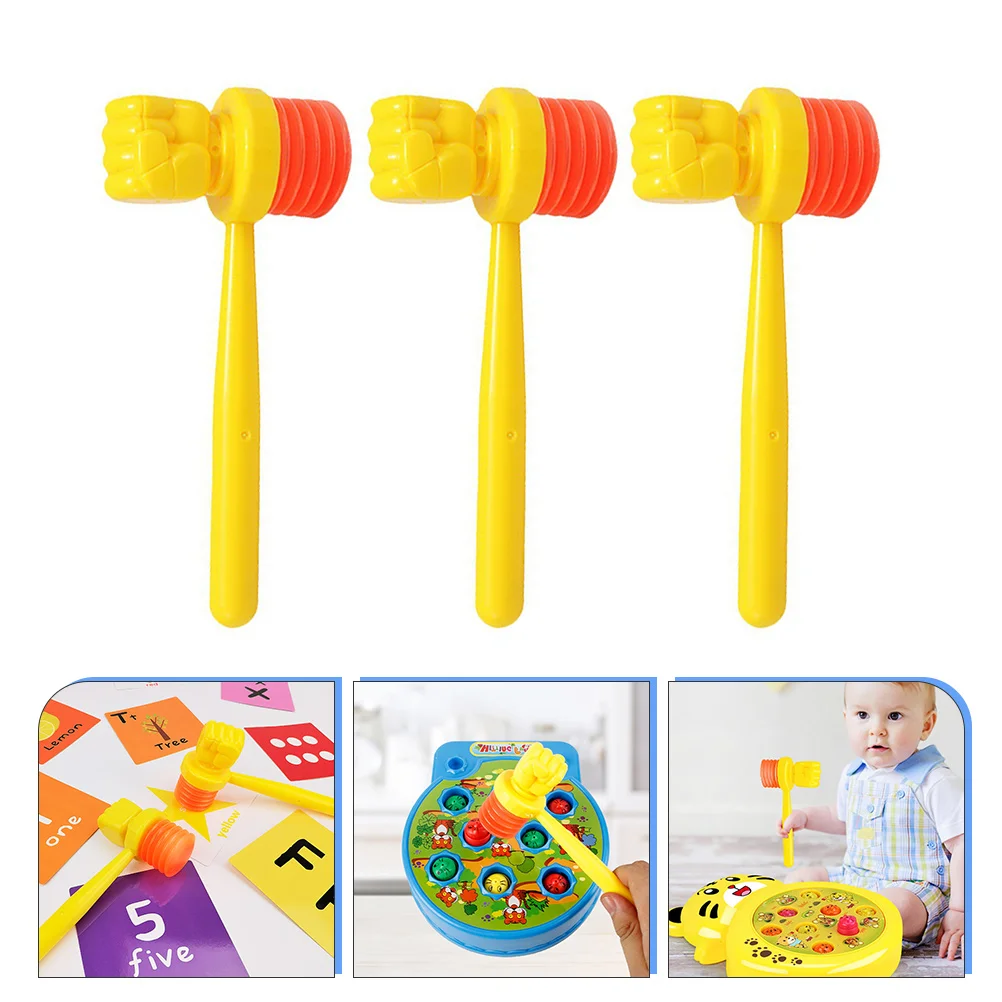 

3pcs Hammer Toy Kids Beating Knocking Hammer Toy Mallets Hammer Pounding Toy For Children’S Toy Gavel Game
