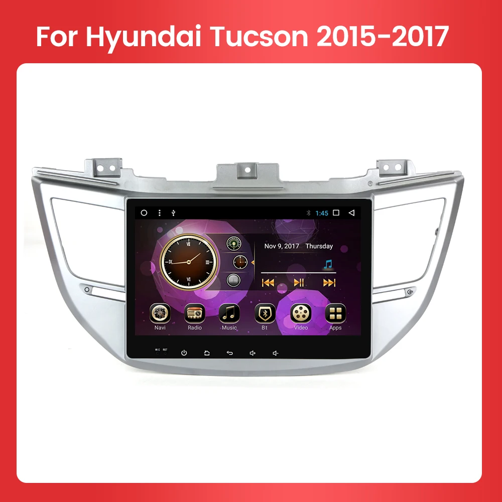 Factory Price Android Car Radio Multimedia Video Player Navigation GPS For Hyundai Tucson/IX35 3 2015-2018 Head Unit Accessories |