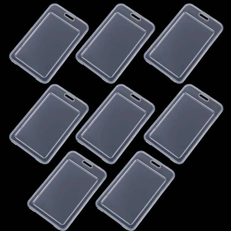 Waterproof Transparent Rigid Plastic Card Holder Sleeve - Pack of 1-10