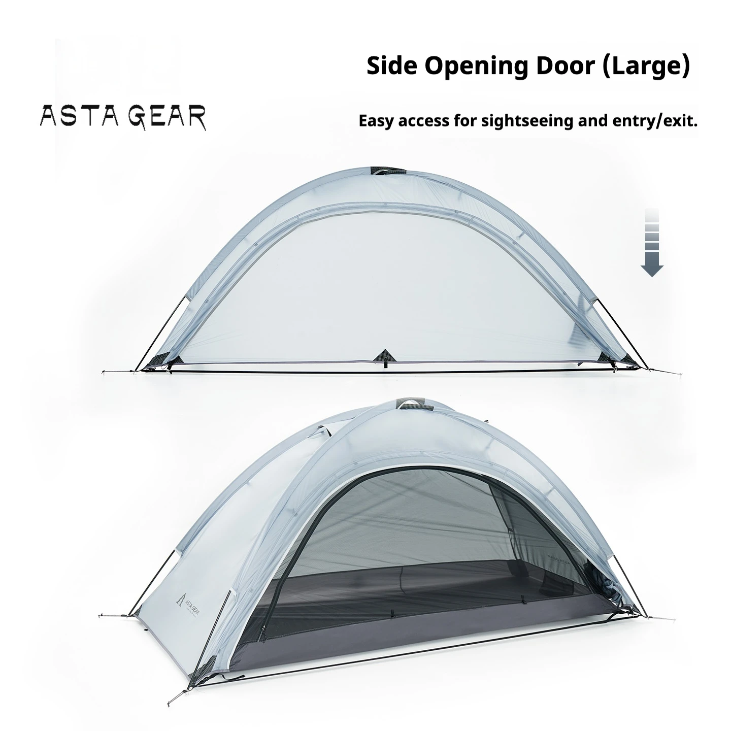 Ultralight 1-Person Silicone-Coated Tent 2