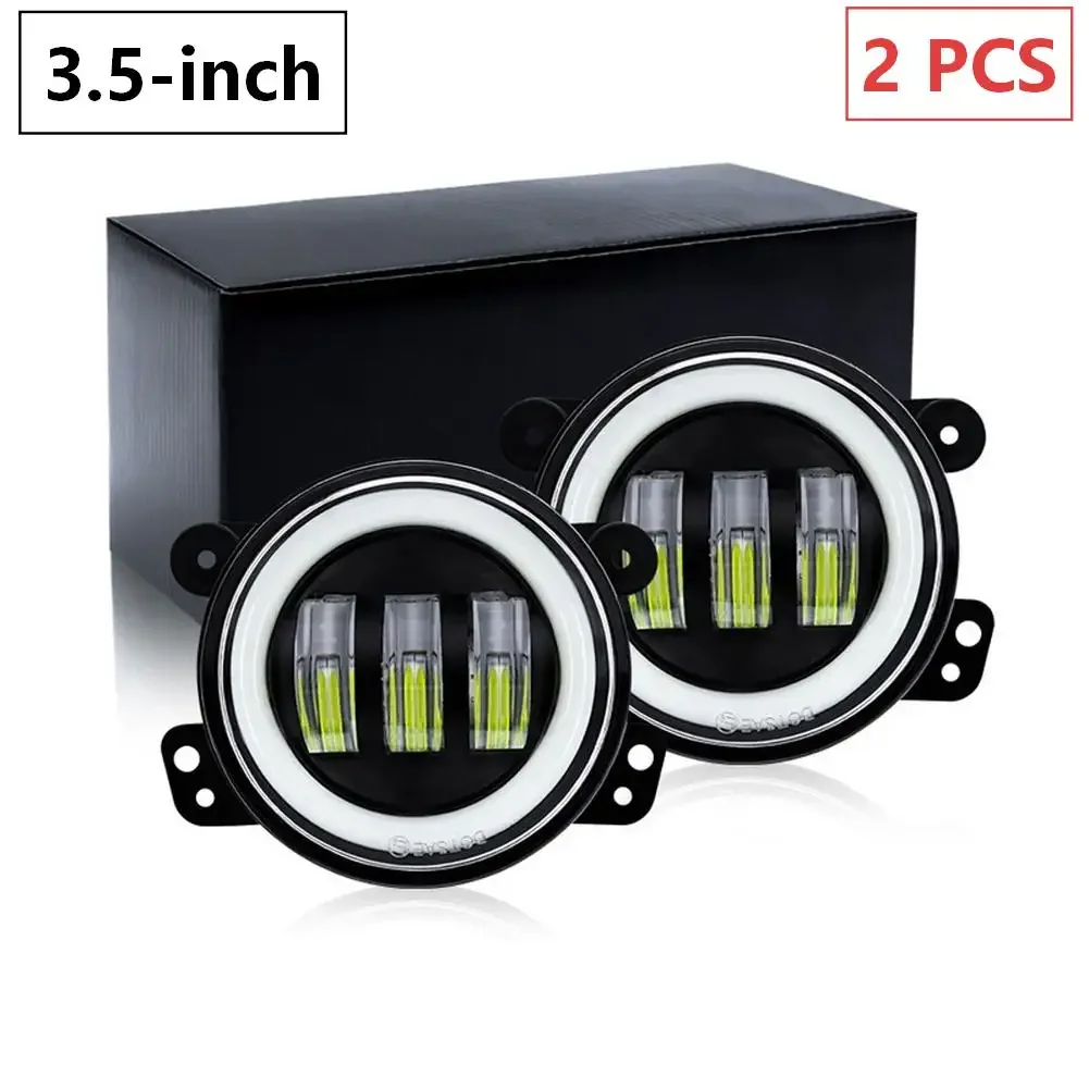 오프로드 조명 LED 안개등 오프로드 운전 2525SMD LED 주조 알루미늄 쉘 PU 브래킷 3가지 조명 모드