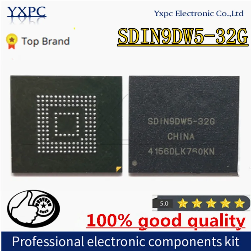 

SDIN9DW5-32G SDIN9DW5 32G BGA153 EMMC 32GB Flash Memory IC Chipset with balls