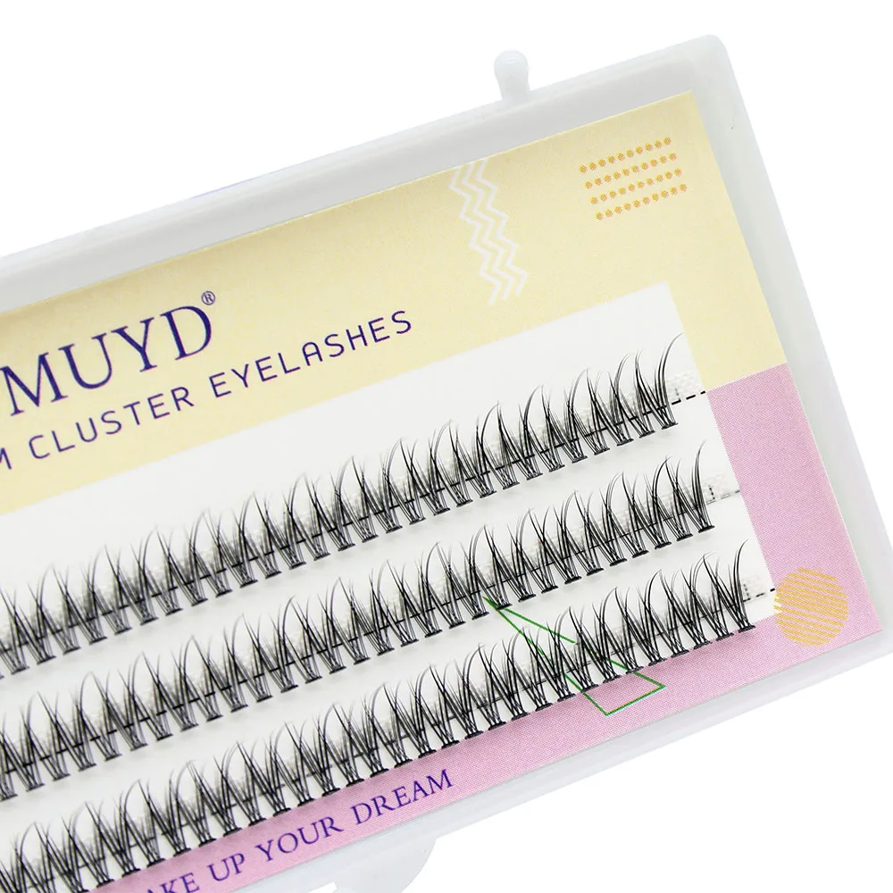Description Picture 6 of itemMUYD Natural Silk Dovetail Fly Eyelash Extension False Eyelashes High Quality Makeup V Shape Eye Lashes Encryption Fake