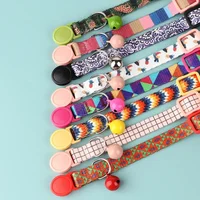 Colorful Collar Fit for Cat Puppy Necklace Adjustable 19-32cm Collar Harness Cute Pattern Pet Dog Collar with Bells Pet Supplies 6