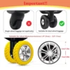 4/8Pcs Luggage Wheel Covers Portable Suitcase Wheel Protector Covers Silicone Luggage Wheel Covers Luggage Spinner Wheel Covers 6