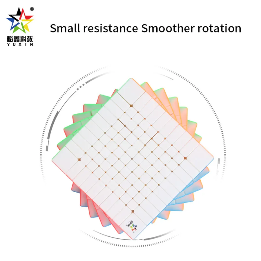 Yuxin Little Magic 10x10x10 Professtional Stickerless 10*10 Magic Cube Speed Puzzle 10x10 Cube Educational Toys 105mm Size 5