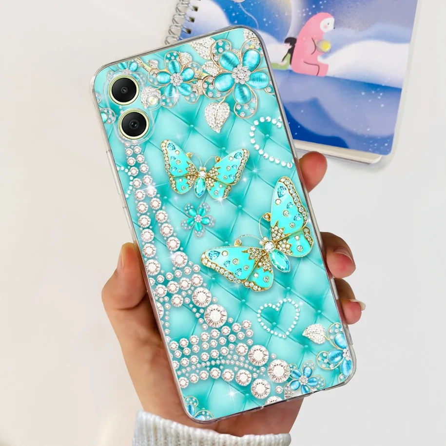 Fashion Butterfly Soft Silicone Back Cover Case for Samsung Galaxy A05/A05S (2023)