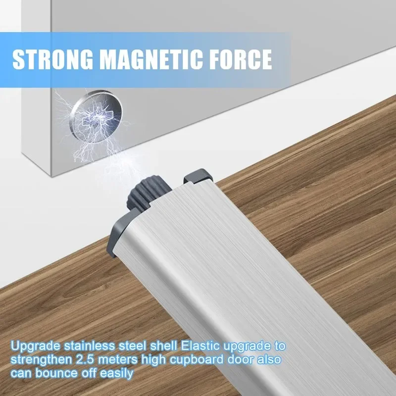 10/1Pack Magnetic Push Latches Cabinet Door Bouncer Stainless Steel Push Touch Damper ers Magnetic Bouncer Catch Closer Tool