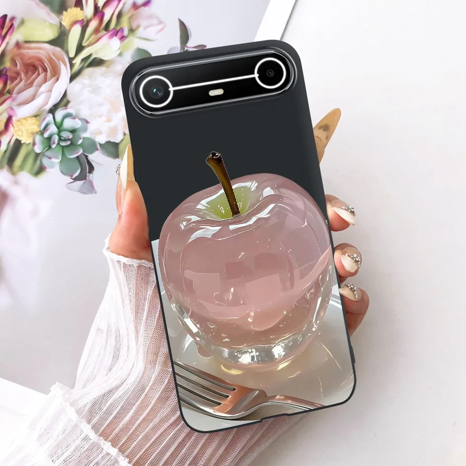 New Fashion Flower Bowknot Soft Silicone Protective Bumper Case - Slim Design