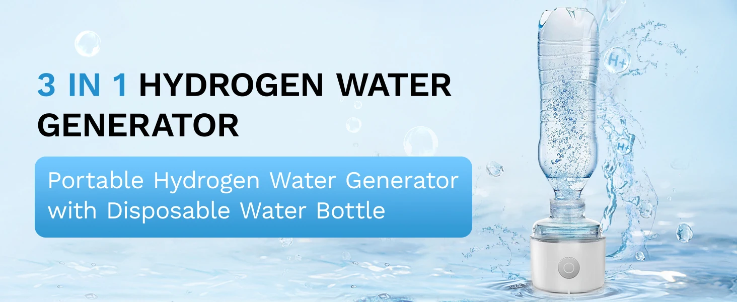 Description Picture 3 of itemUsb Hydrogen Water Bottle Generators 400ml Glass Molecula Hydrogen Water Generator Portable Hydrogen-Rich Water Cup for Travel