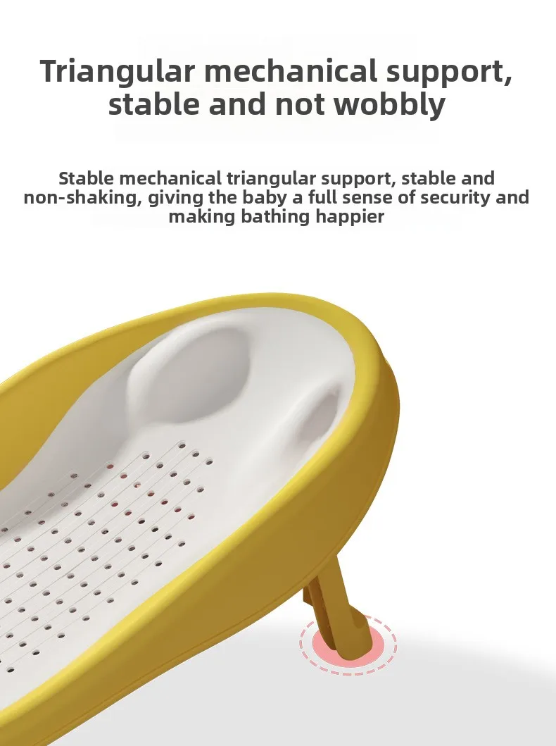 Description Picture 6 of itemFoldable Baby Bath Seat - Non-Slip PP Shower Net Support, Ergonomic Backrest Design, Easy-Clean Christmas Gift for Toddlers