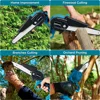 4 Inch/6 Inch Mini Electric Saw Chainsaw Fruit Tree Woodworking Garden Tools Hand Held Wood Cutters  For Makiita 18V Battery 6