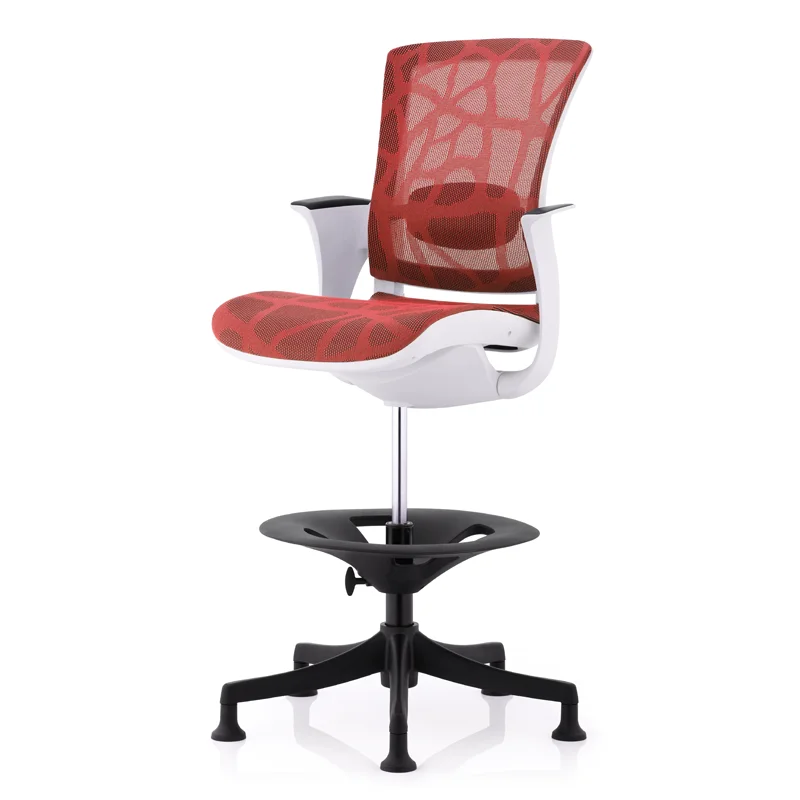 Baoyou ergonomic chair, skate computer chair, bar chair, waist net chair, joint friend office chair, high chair переиздание vans skate high с молнией тональная шея блан де блан