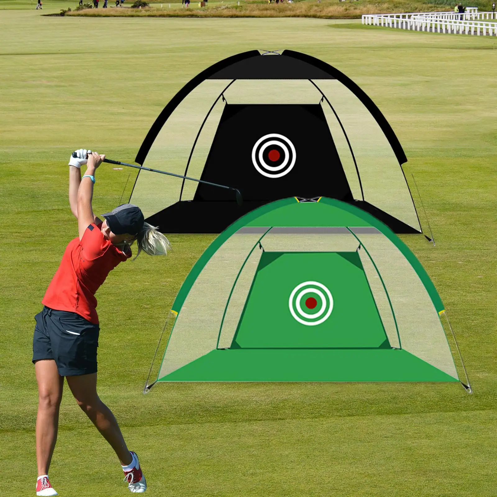  Golf Hitting Cage Practice Nets Training Aid Driving Chipping