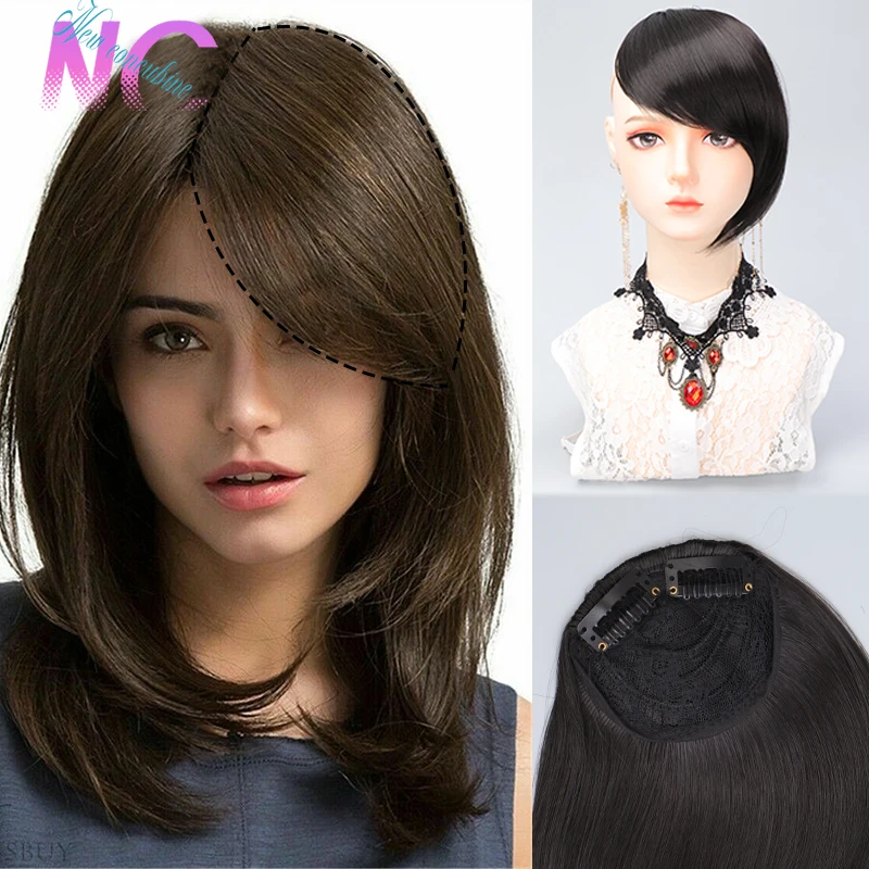 60cm 1 3 bjd doll china ancient concubine mechanical body joint with makeup including hair eyes clothes high quality custom gift New Concubine Synthetic Bangs Wig Clip On Woman's Hair Natural Black Hair Extension With Rayon Bangs Straight Hair