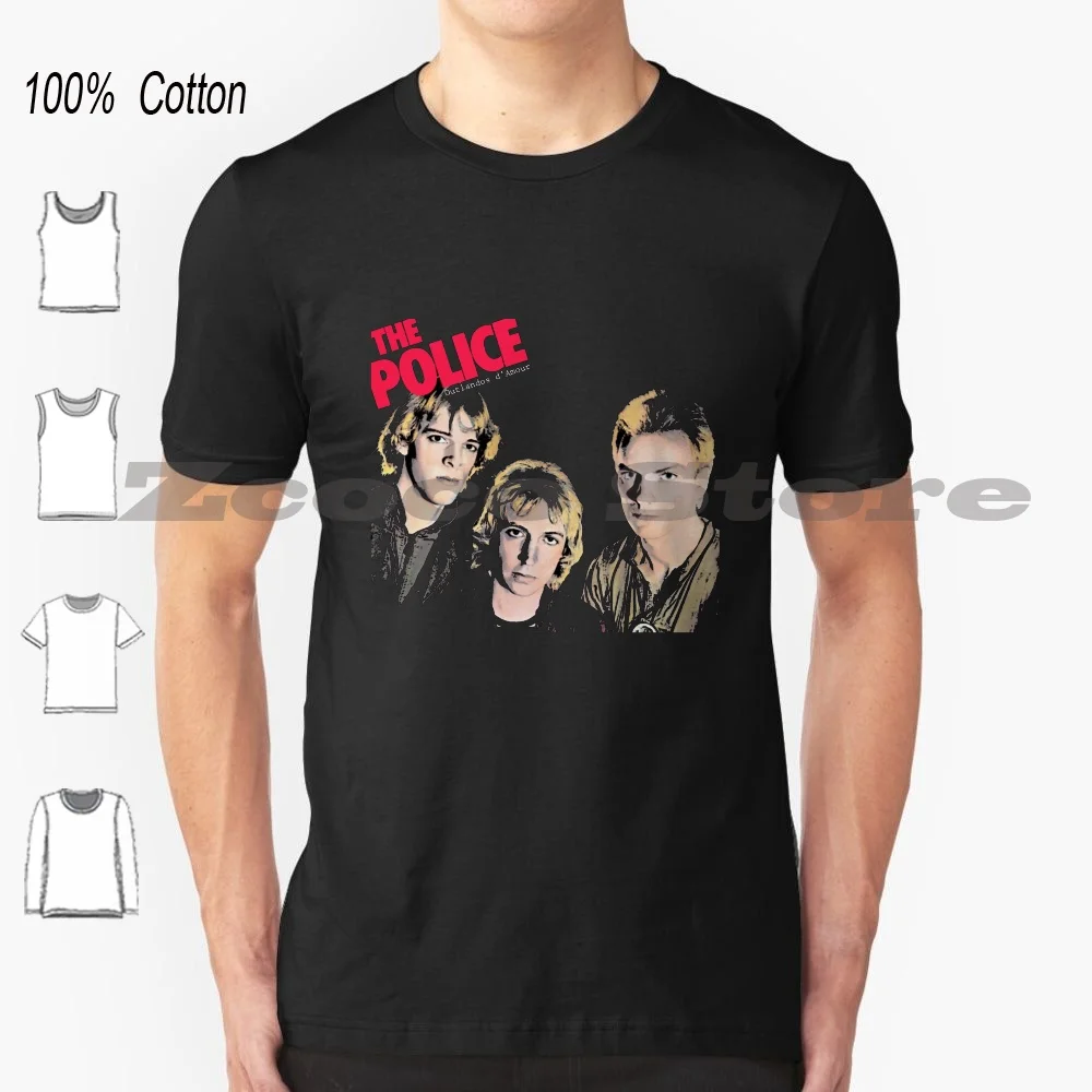 Outlandos D'Amour T Shirt 100% Cotone Confortevole Di Alta Qualità Outlandos D Amour Sting Album Band Vinyl