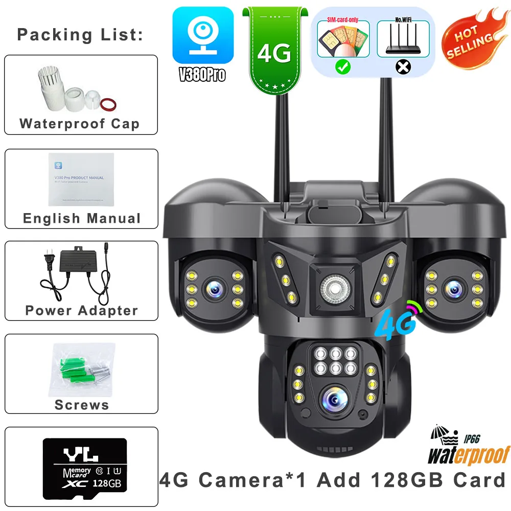 4G Cam 128GB Card