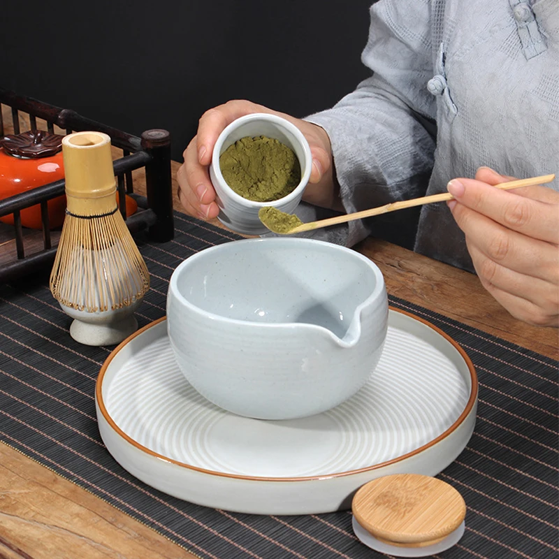 LIZAOTAO Matcha Bowl Japanese Matcha Ceramic Tea Bowl Retro Japanese Kung Fu Tea Set Set Accessories