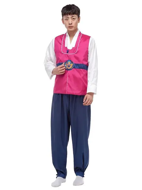 한국 전통 고대 의상, 남성 궁전 웨딩 한복 드레스, 댄스 코스프레 복장, 폴리에스터, 할인, 무료 배송