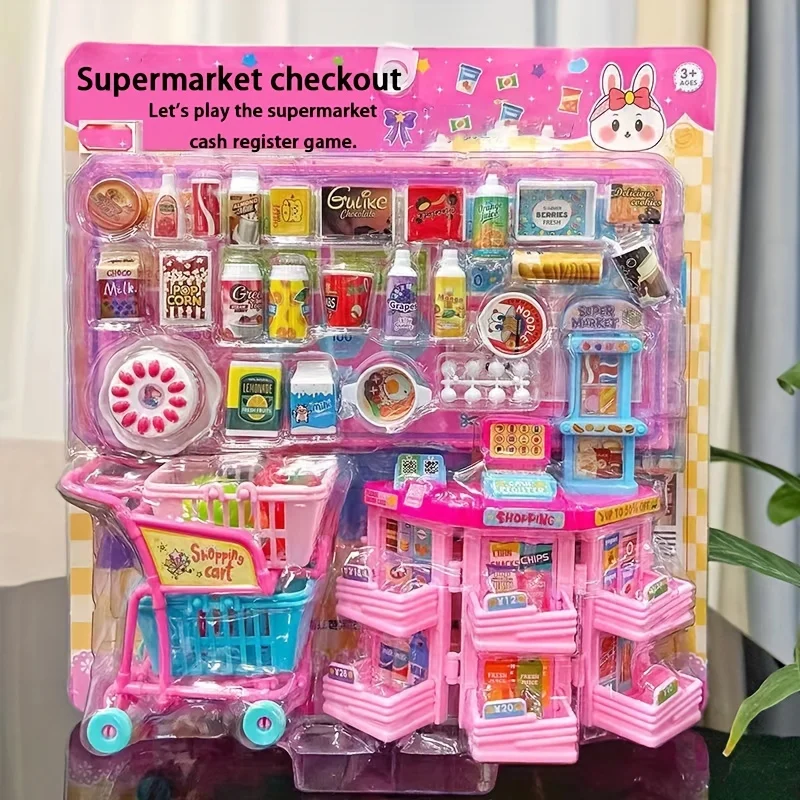 Interactive Pretend Play Cash Register and Pet Care Playset