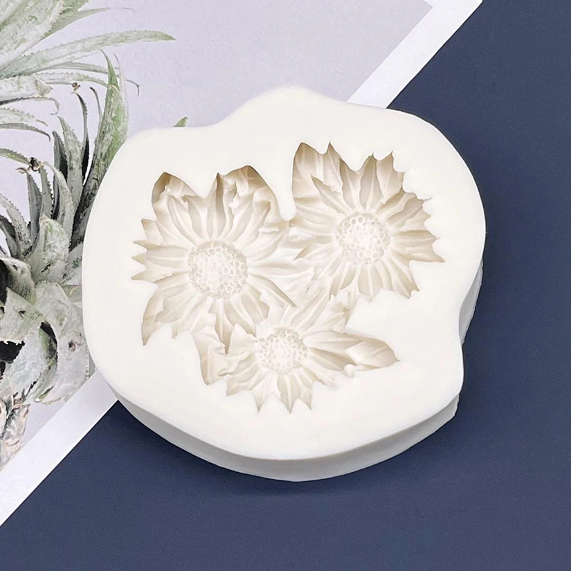 Blume Lotus Rose Gänseblümchen Silikonform Sugarcraft Schokolade Cupcake Backform Fondant Kuchen Dekorieren Werkzeuge – Detail 16