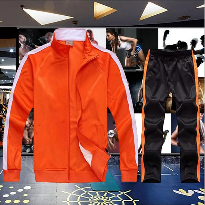 New Tracksuit Men Sportsuits Gentlemen Set Zipper Jacket Suit Long Sleeve  Stripe Coat+pants Gyms Men Set Casual Sportswear Suit - Men's Sets -  AliExpress