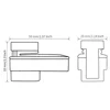 Clamps Shelf Brackets Fixing Glass Kitchen Zinc Alloy 2 Pack 3-16mm Accessories Bathroom Rust-proof Set Wall Mounted 2023 New 2