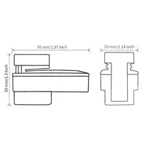 Clamps Shelf Brackets Fixing Glass Kitchen Zinc Alloy 2 Pack 3-16mm Accessories Bathroom Rust-proof Set Wall Mounted 2023 New 2
